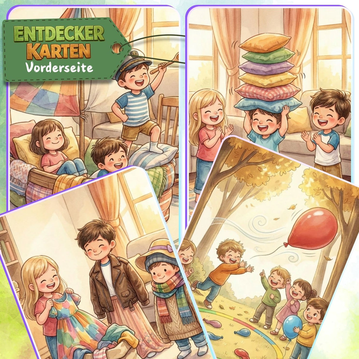 ENTDECKERKARTEN NR. 25-28 | ZUM AUSDRUCKEN | 4er PACK