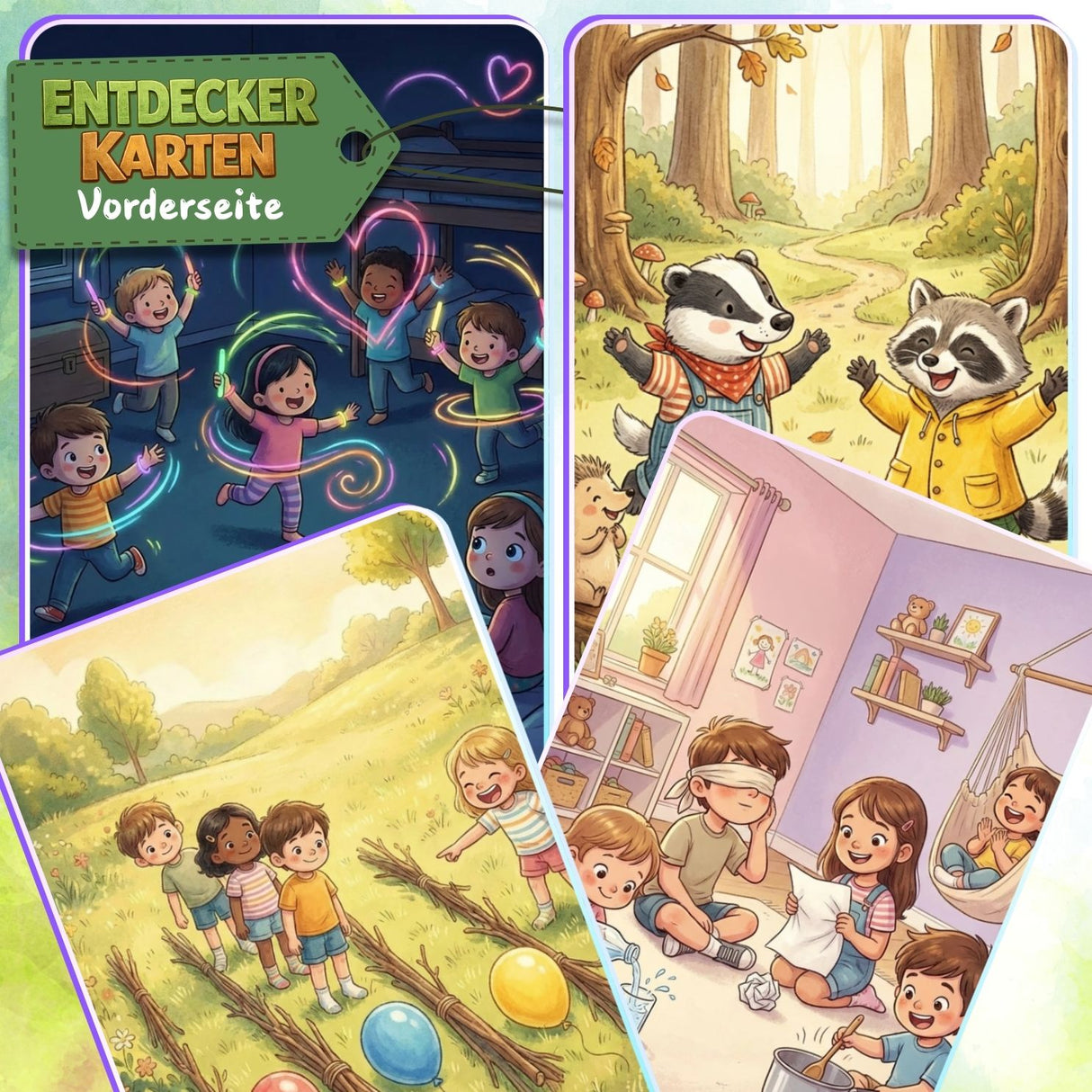 ENTDECKERKARTEN NR. 29-32 | ZUM AUSDRUCKEN | 4er PACK