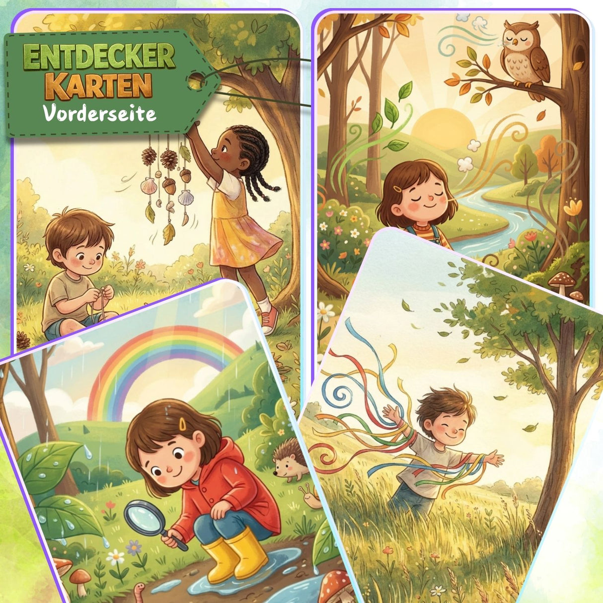 ENTDECKERKARTEN NR. 13-16 | ZUM AUSDRUCKEN | 4er PACK