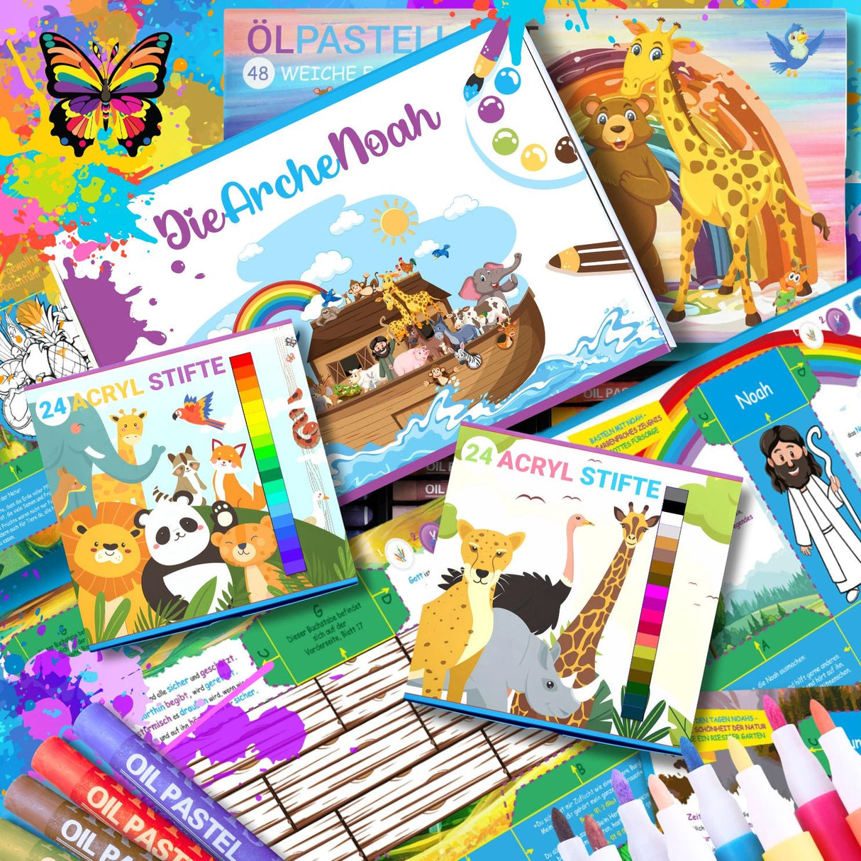 DIE ARCHE NOAH - DAS XXL MAL UND BASTELSET FÜR KLEINE ENTDECKER DER BIBEL - Sabbatbox