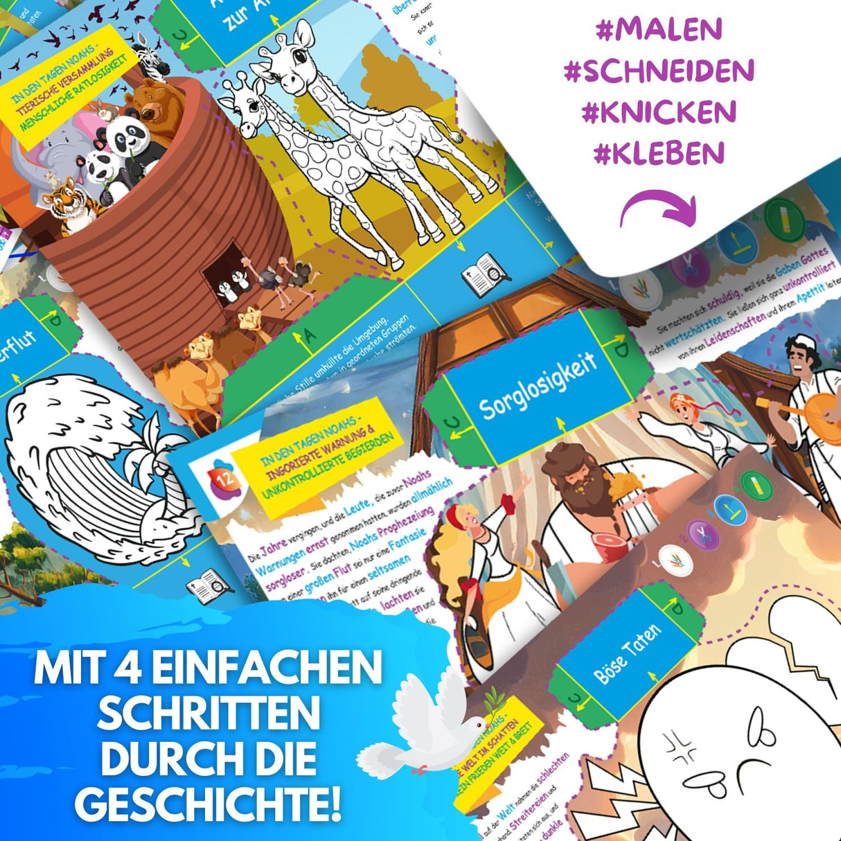 DIE ARCHE NOAH - DAS XXL MAL UND BASTELSET FÜR KLEINE ENTDECKER DER BIBEL - Sabbatbox