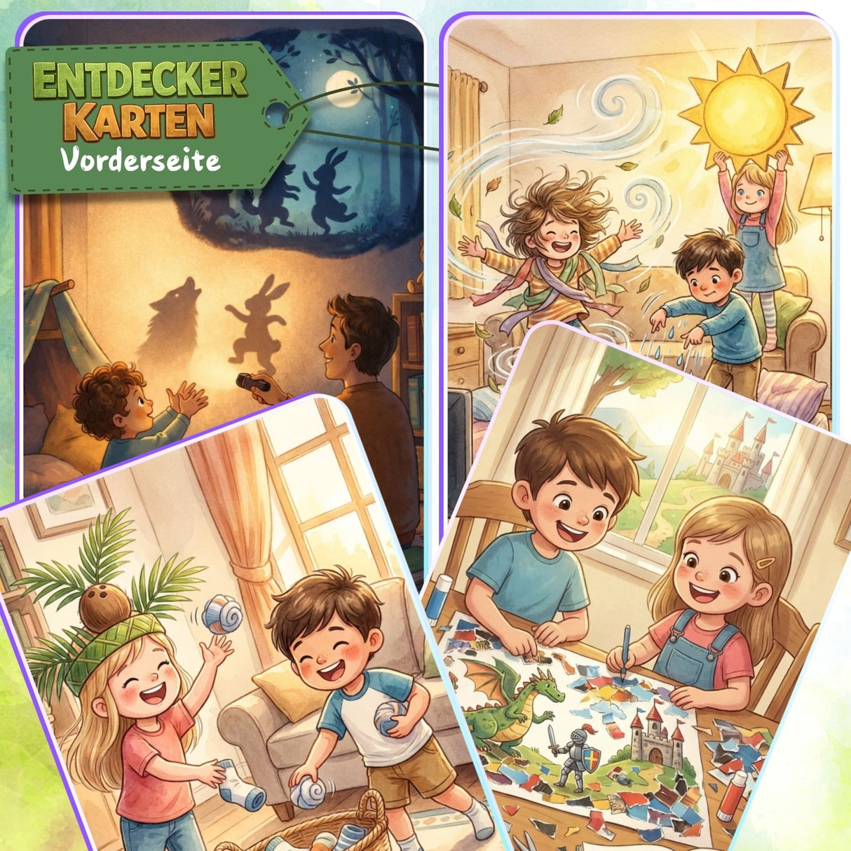 ENTDECKERKARTEN NR. 21-24 | ZUM AUSDRUCKEN | 4er PACK