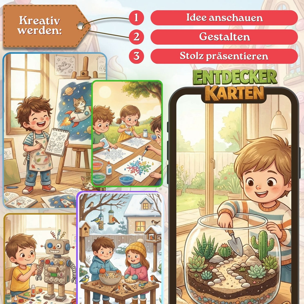 1200+ Entdeckerkarten – Sofort umsetzbare Ideen für Kinder, drinnen & draußen