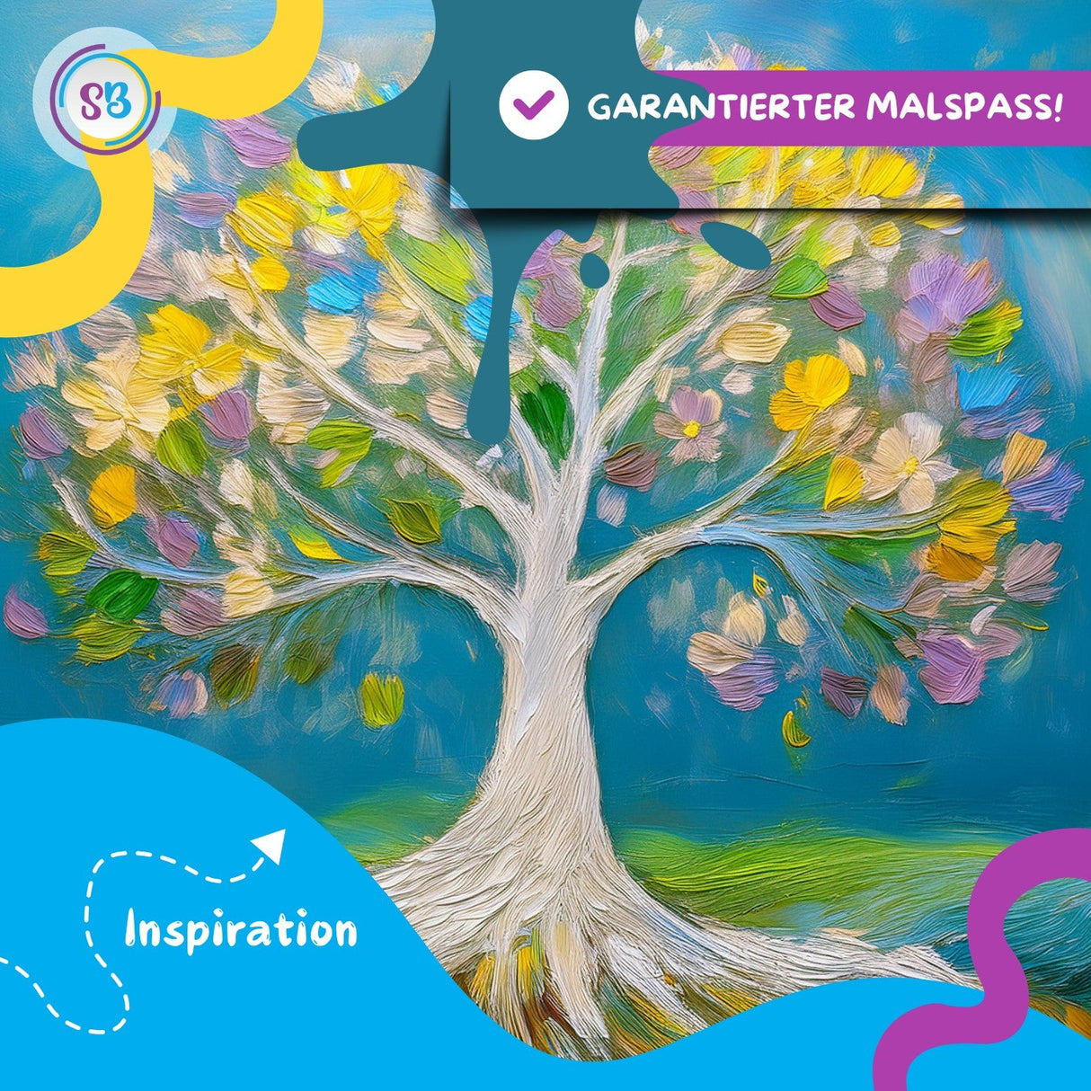 WEICHE ÖLPASTELLKREIDEN - 48 FARBEN FÜR KLEINE KÜNSTLER - KINDERFREUNDLICHES DESIGN, BUNTE GARTENWELT - Sabbatbox