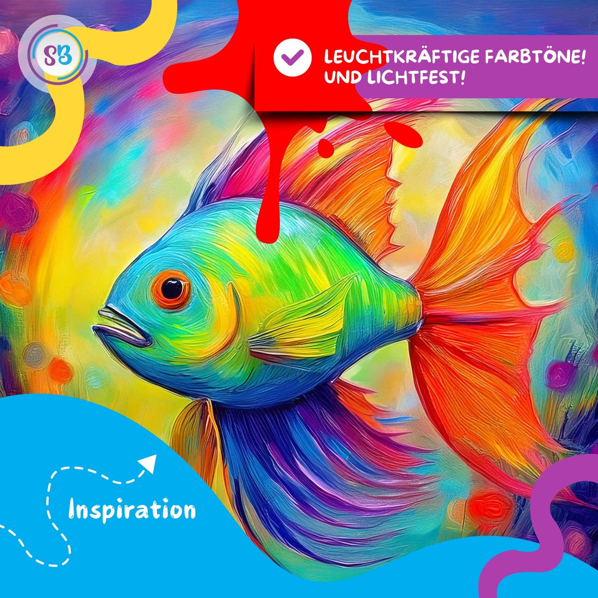 WEICHE ÖLPASTELLKREIDEN - 48 FARBEN FÜR KLEINE KÜNSTLER - KINDERFREUNDLICHES DESIGN, BUNTE TIERWELT - Sabbatbox