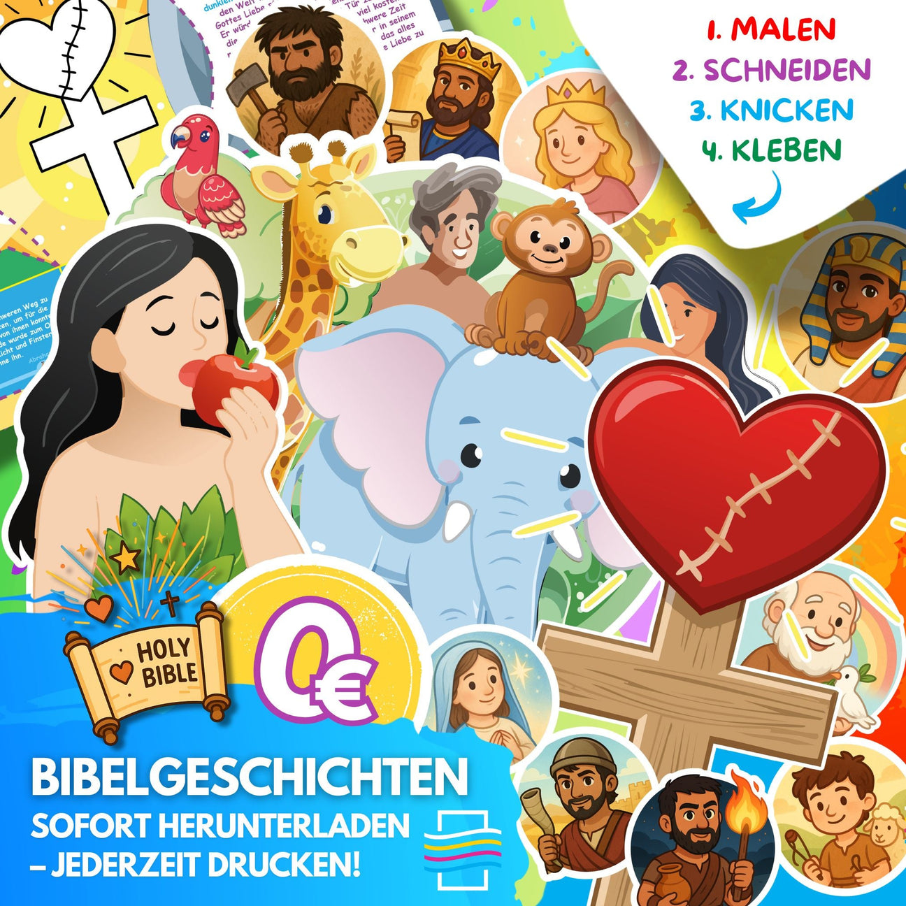 🌈✝️ Die Bunte Bibelwelt - Ab sofort jede Woche eine neue Kreative Bibelgeschichte für Kinder