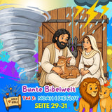 BUNTE BIBELWELT – TEIL 7: NOAH UND DIE FLUT | AUSMALEN, BASTELN, LERNEN & SPIELEN | ZUM AUSDRUCKEN