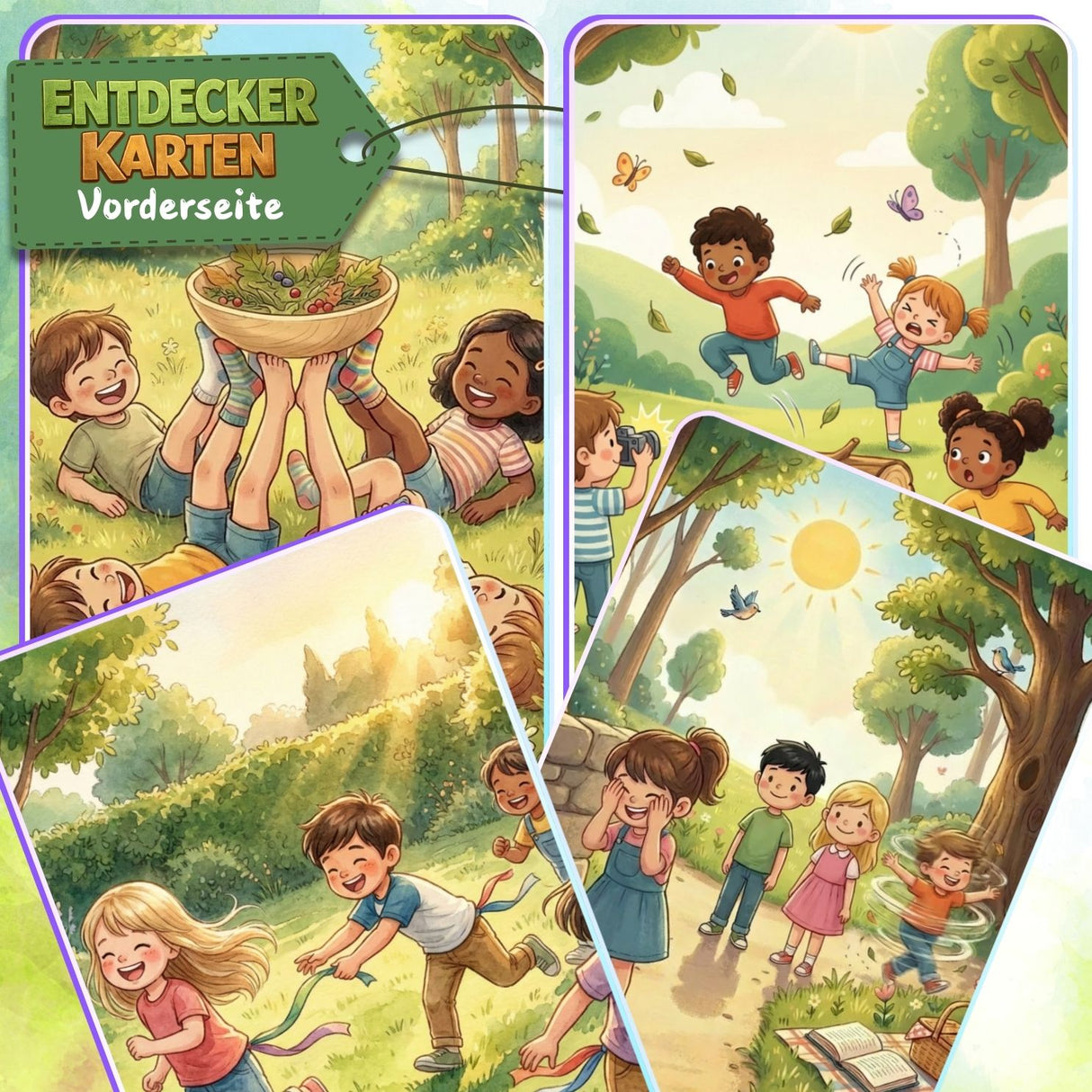 ENTDECKERKARTEN NR. 17-20 | ZUM AUSDRUCKEN | 4er PACK