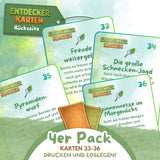 ENTDECKERKARTEN NR. 33-36 | ZUM AUSDRUCKEN | 4er PACK