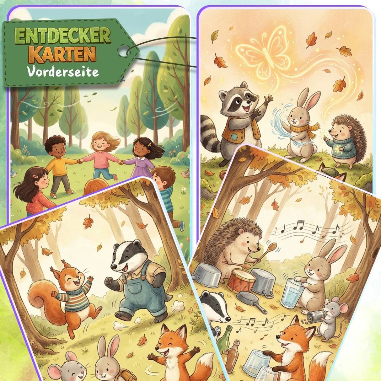 ENTDECKERKARTEN NR. 41-44 | ZUM AUSDRUCKEN | 4er PACK