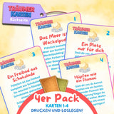 TRÄUMERKARTEN NR. 1-4 | ZUM AUSDRUCKEN | 4er PACK