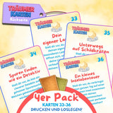 TRÄUMERKARTEN NR. 33-36 | ZUM AUSDRUCKEN | 4er PACK