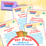 TRÄUMERKARTEN NR. 17-20 | ZUM AUSDRUCKEN | 4er PACK