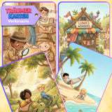 TRÄUMERKARTEN NR. 33-36 | ZUM AUSDRUCKEN | 4er PACK