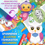 BUNTE TIERWELT - DAS XXL MAL UND BASTELSET FÜR KLEINE FORSCHER AUF KREATIVER TIER EXPEDITION - Sabbatbox