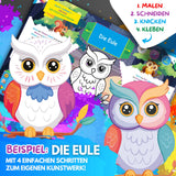 BUNTE TIERWELT - DAS XXL MAL UND BASTELSET FÜR KLEINE FORSCHER AUF KREATIVER TIER EXPEDITION - Sabbatbox