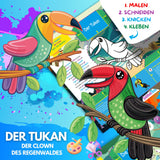 BUNTE TIERWELT - DAS XXL MAL UND BASTELSET FÜR KLEINE FORSCHER AUF KREATIVER TIER EXPEDITION - Sabbatbox