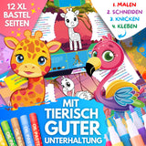 BUNTE TIERWELT - DAS XXL MAL UND BASTELSET FÜR KLEINE FORSCHER AUF KREATIVER TIER EXPEDITION - Sabbatbox