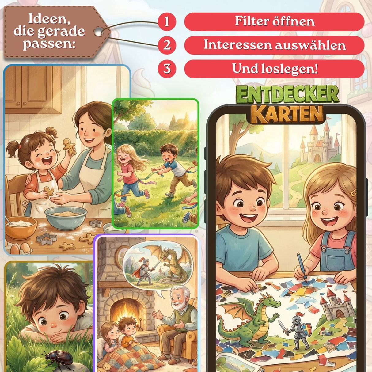 1200+ Entdeckerkarten – Sofort umsetzbare Ideen für Kinder, drinnen & draußen