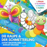 35 KREATIVE TIERGESCHICHTEN ZUM AUSMALEN, BASTELN & SPIELEN | KOMPLETTPAKET: TIERWELT, MEERESWELT UND GARTENWELT ZUM AUSDRUCKEN