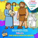 BUNTE BIBELWELT – TEIL 4: KAIN & ABEL | AUSMALEN, BASTELN, LERNEN & SPIELEN | ZUM AUSDRUCKEN